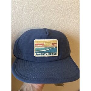 NWT Faherty Brand Mens All Day Navy Blue Adjustable Hat Scottsdale MSRP $48